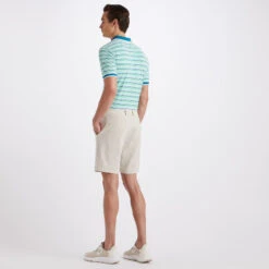 CINQUE TERRE RIB COLLAR TECH PIQUÉ SLIM FIT POLO -Golf Shop G4MS23K183 PTRL 4