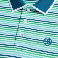 CINQUE TERRE RIB COLLAR TECH PIQUÉ SLIM FIT POLO -Golf Shop G4MS23K183 PTRL 5