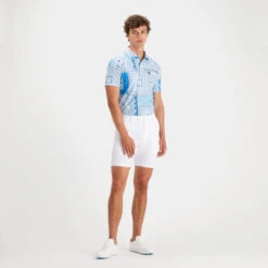 BANDANA TECH PIQUÉ SLIM FIT POLO -Golf Shop G4MS23K240D SKY 3