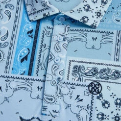 BANDANA TECH PIQUÉ SLIM FIT POLO -Golf Shop G4MS23K240D SKY 5