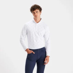 SKULL & T'S LONG SLEEVE ICE NYLON SLIM FIT SUN SHIRT -Golf Shop G4MS23K360A SNO 2