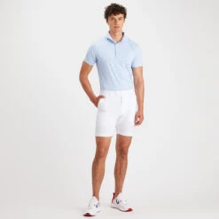 SKULL & T'S ICE NYLON SLIM FIT POLO -Golf Shop G4MS23K361A SKY 3