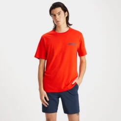 GRADIENT CIRCLE G'S COTTON SLIM FIT TEE -Golf Shop G4MS23K462H POPPY 2