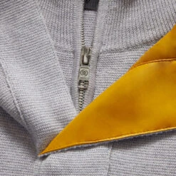 HOODED MERINO WOOL SLIM FIT FULL ZIP VEST -Golf Shop G4MS23S101 LHGR 5