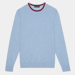 MERINO WOOL SLIM FIT CREWNECK SWEATER