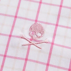 TATTERSALL PLAID MODERN SPREAD COLLAR NYLON WOVEN SLIM FIT SHIRT -Golf Shop G4MS23W101A AZA 5