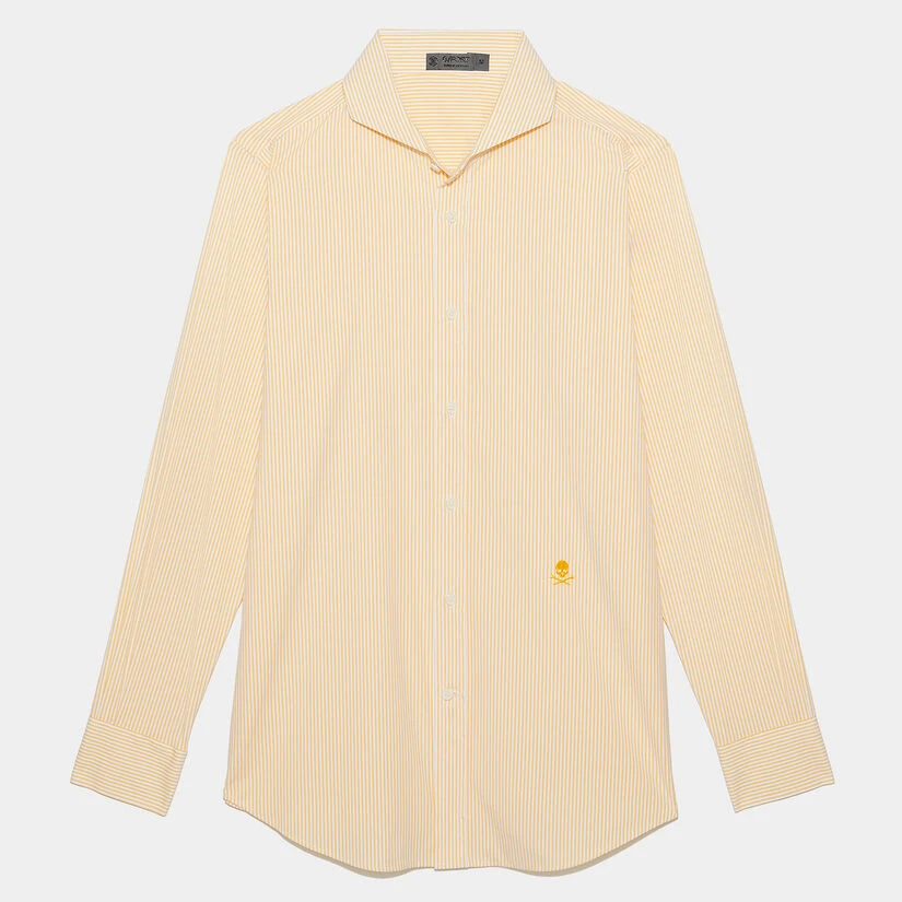 CLASSIC STRIPE MODERN SPREAD COLLAR NYLON WOVEN SLIM FIT SHIRT 1 CLASSIC STRIPE MODERN SPREAD COLLAR NYLON WOVEN SLIM FIT SHIRT